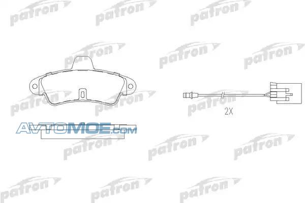Колодки тормозные PBP913 PATRON PBP913