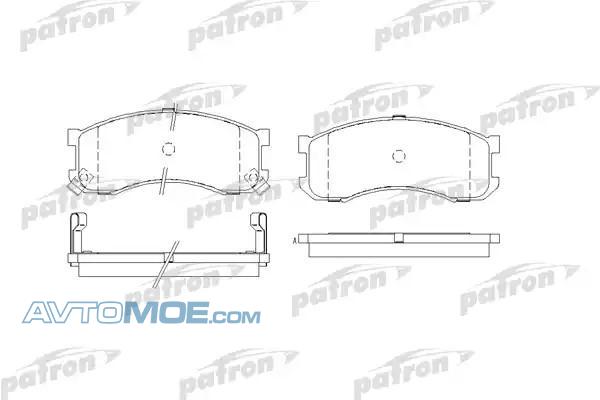 Колодки тормозные PBP939 PATRON PBP939