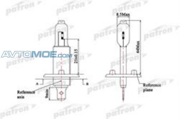Лампа галогенная H1 PATRON PLH11255