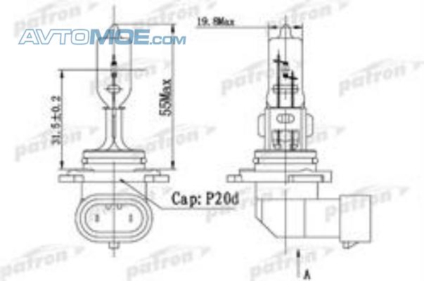 Лампа галогенная HB3 PATRON PLHB31260