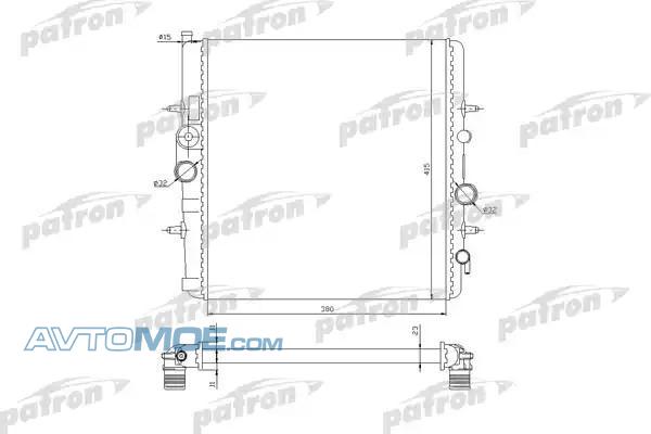 Радиатор охлаждения PRS3506 PATRON PRS3506