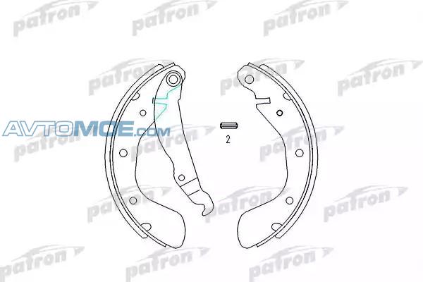 Колодки тормозные PSP334 PATRON PSP334