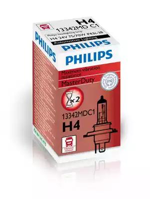 Лампа галогенная H4 24V- 75 | 70W (P43t) MasterDuty PHILIPS 13342MDC1