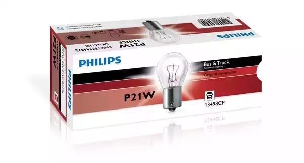 Лампа накаливания P21W 24V-21W (BA15s) PHILIPS 13498CP