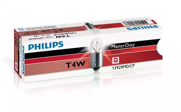 Лампа накаливания T4W 24V-4W (BA9s) MasterDuty PHILIPS 13929MDCP