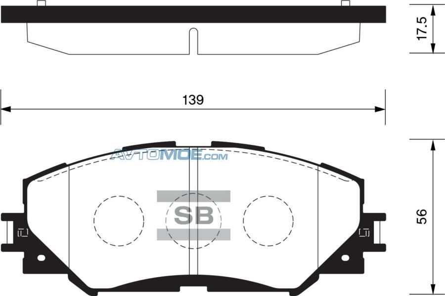 Колодки тормозные SP2093 SANGSIN SP2093