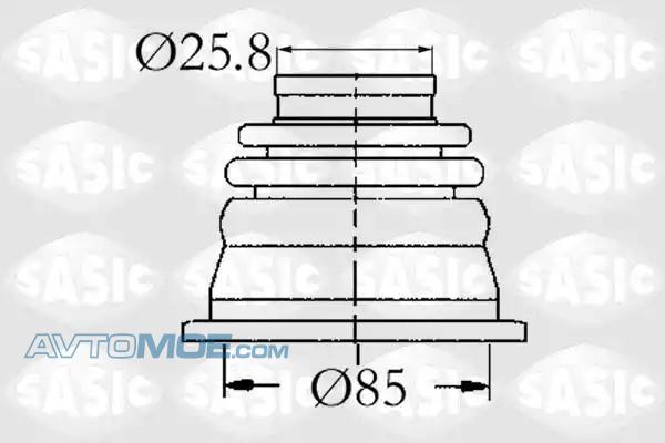 Пыльник ШРУС 4003408 SASIC 4003408