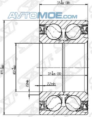 Подшипник ST40210AX000 SAT ST40210AX000