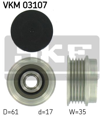 Шкив генератора VKM03107 SKF VKM03107