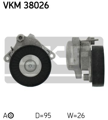 Ролик натяжителя VKM38026 SKF VKM38026