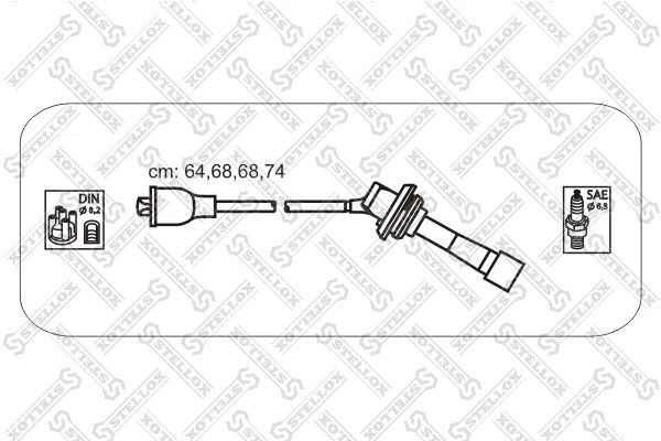 Комплект проводов 1038576SX STELLOX 1038576SX