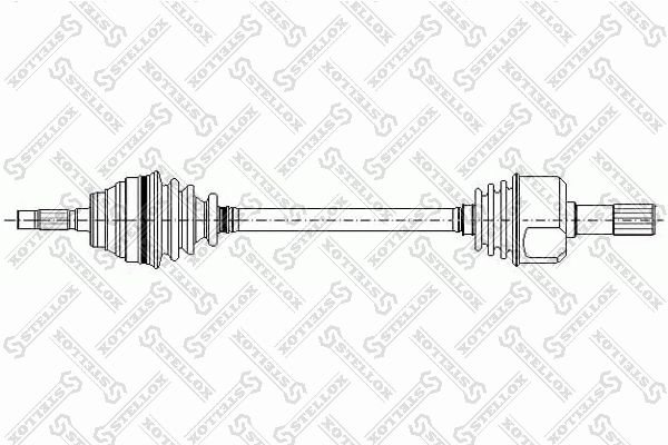 Вал приводной 1581044SX STELLOX 1581044SX