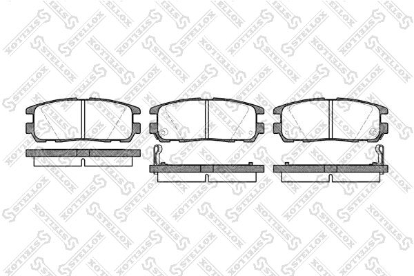 Колодки тормозные 437002BSX STELLOX 437002BSX