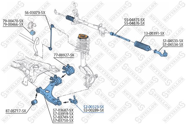Опора шаровая 5200323SX STELLOX 5200323SX