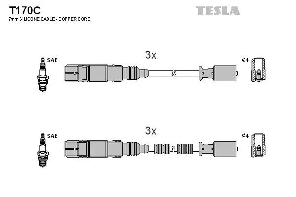 Провода высоковольтные T170C TESLA T170C