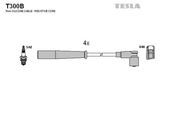 Провода высоковольтные T300B TESLA T300B