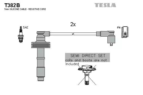 Провода высоковольтные T382B TESLA T382B