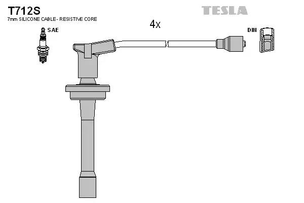 Провода высоковольтные T712S TESLA T712S