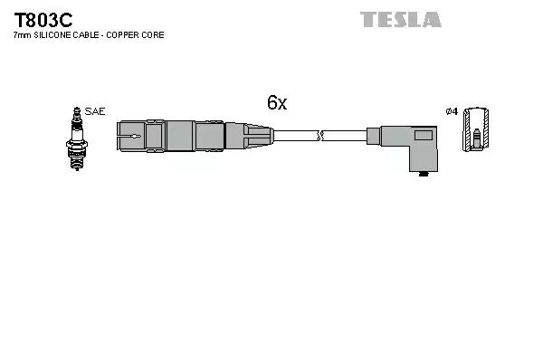 Провода высоковольтные T803C TESLA T803C