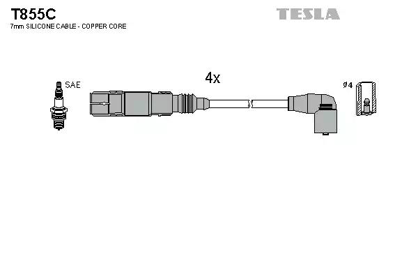 Провода высоковольтные T855C TESLA T855C