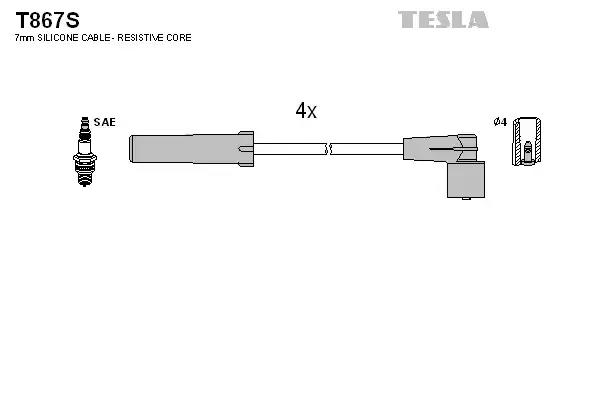 Провода высоковольтные T867S TESLA T867S