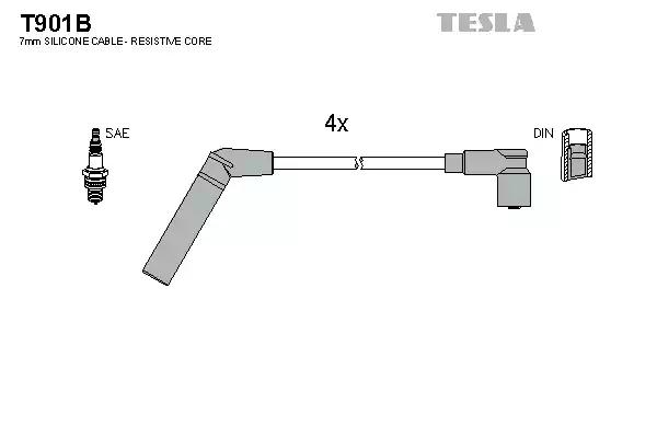 Провода высоковольтные T901B TESLA T901B