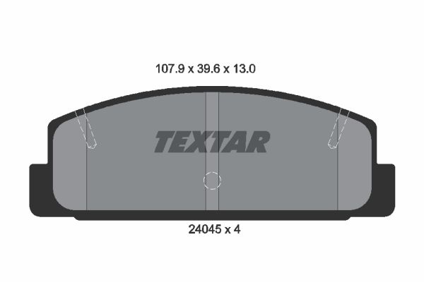 Колодки тормозные 2404501 TEXTAR 2404501