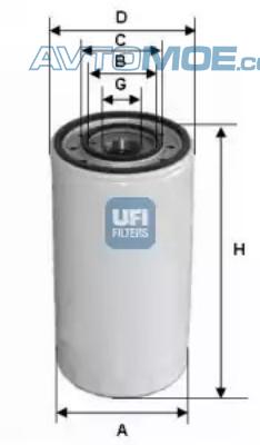 Фильтр масляный 2330300 UFI 2330300