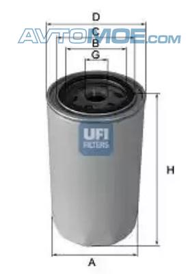 Фильтр масляный 2344000 UFI 2344000