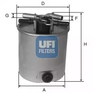Фильтр топливный 2402601 UFI 2402601