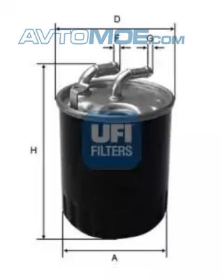 Фильтр топливный 2407700 UFI 2407700