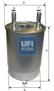 Фильтр топливный 2411300 UFI 2411300