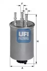 Фильтр топливный 2411500 UFI 2411500