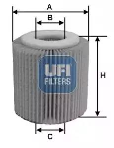 Фильтр масляный 2515000 UFI 2515000