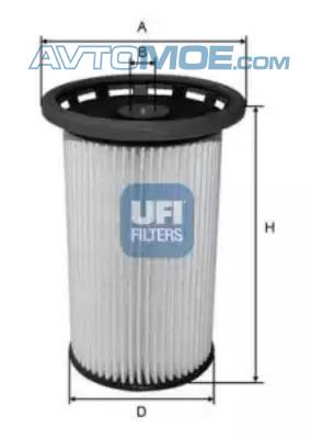 Фильтр топливный 2602600 UFI 2602600