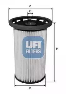 Фильтр топливный 2603800 UFI 2603800