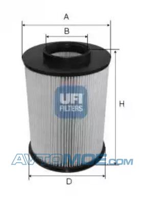 Фильтр воздушный 2767500 UFI 2767500
