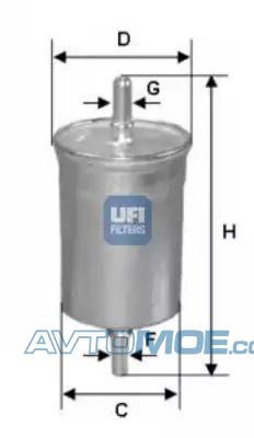 Фильтр топливный 3184600 UFI 3184600