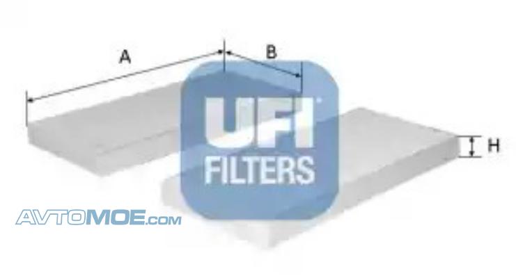 Фильтр салона 5315400 UFI 5315400