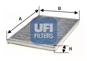 Фильтр салона угольный 5412800 UFI 5412800