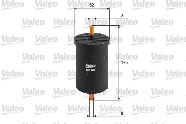 Фильтр топливный 587022 VALEO 587022