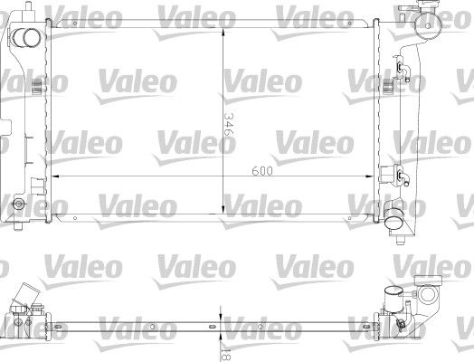 Радиатор охлаждения 734851 VALEO 734851