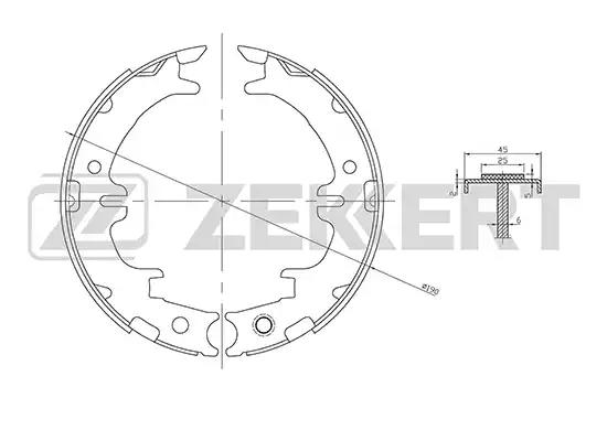 Колодки тормозные BK4046 ZEKKERT BK4046