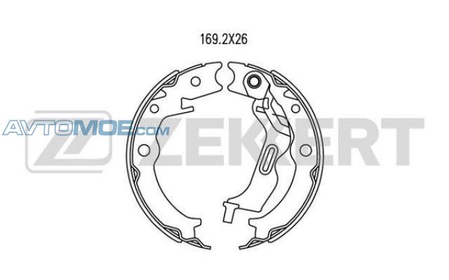 Колодки тормозные BK4051 ZEKKERT BK4051