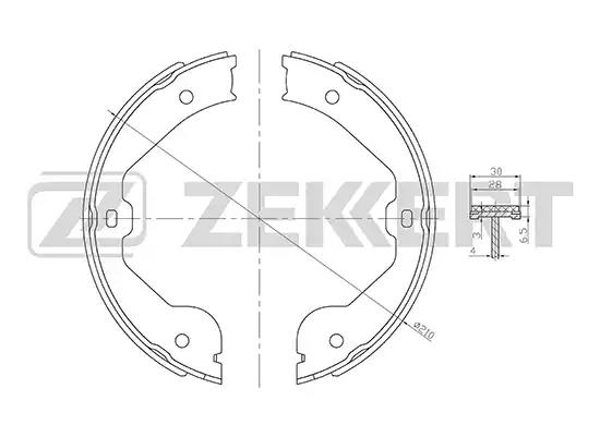 Колодки тормозные BK4164 ZEKKERT BK4164