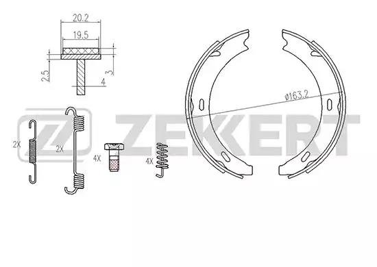 Колодки тормозные BK4440 ZEKKERT BK4440