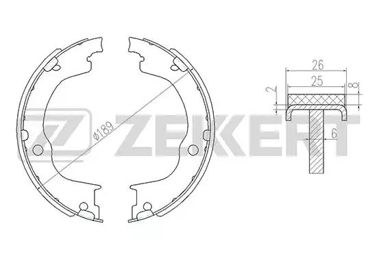 Колодки тормозные BK4441 ZEKKERT BK4441
