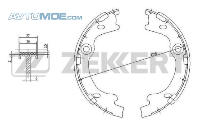Колодки тормозные BK4454 ZEKKERT BK4454