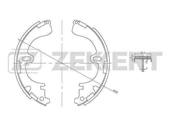 Колодки тормозные BK4457 ZEKKERT BK4457