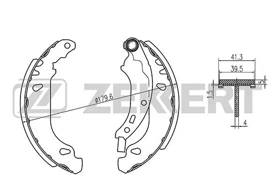 Колодки тормозные BK4470 ZEKKERT BK4470